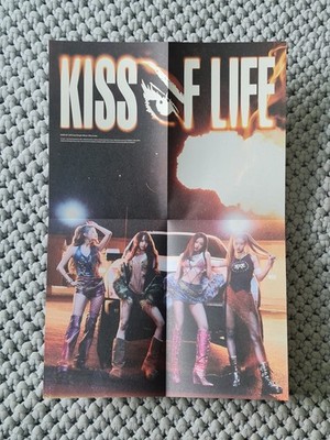 Kpop Kiss Of Life [Who Is She] 2nd Single Album Awe Ver Group Folded Poster - UK