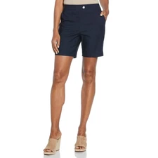 Rafaella Women's Dark Wash Stretch Pull-On Shorts - 7" Inseam - Size: 10