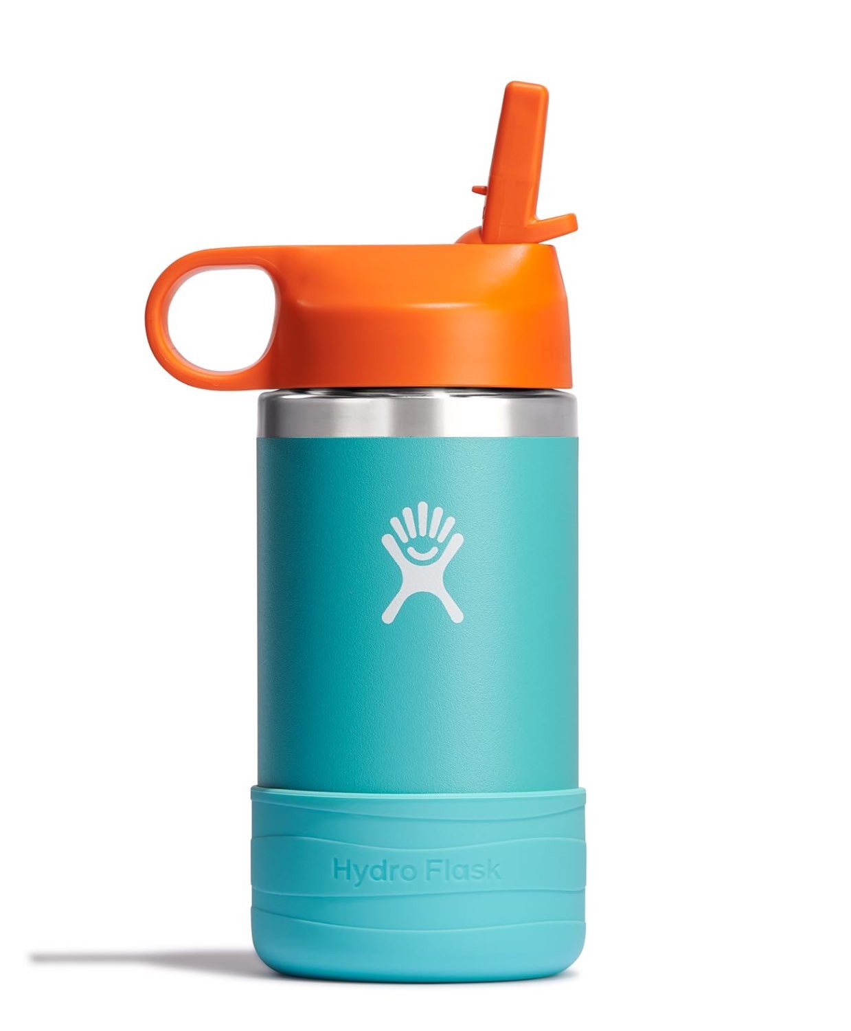Straw Cap Teal Orange 12oz New