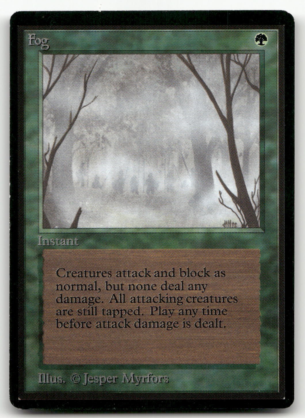 Fog (LP) Beta Edition LEB Magic MTG