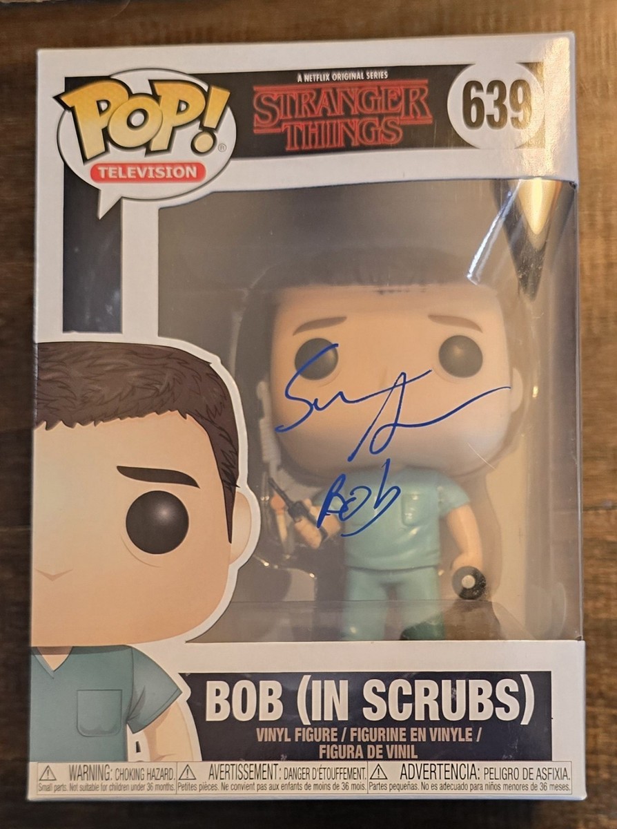 Sean Astin signed Bob Stranger Things Funko Pop #639 with Bob