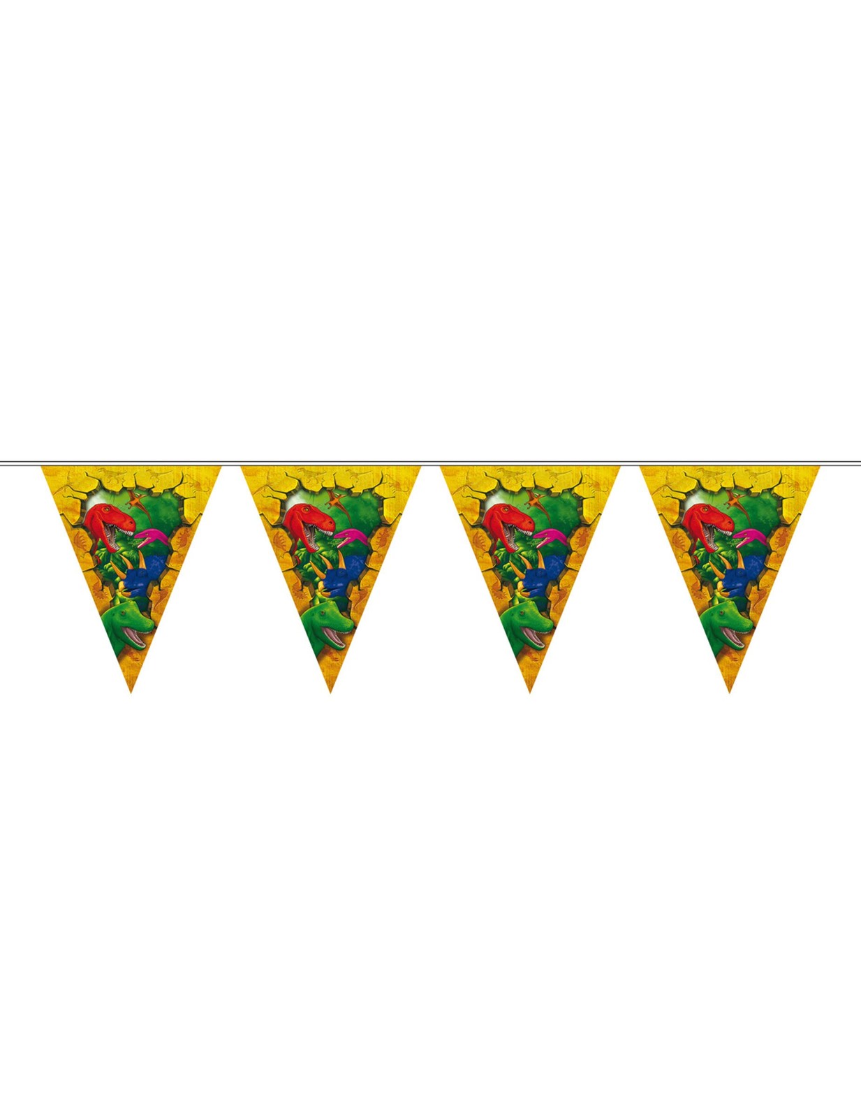 Folat - Dinosaur Party Garland For Themed Party - 6 meters - Multicolor