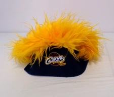 Cleveland Cavaliers Yellow Flair Hair Stretchable NBA Fan Hat
