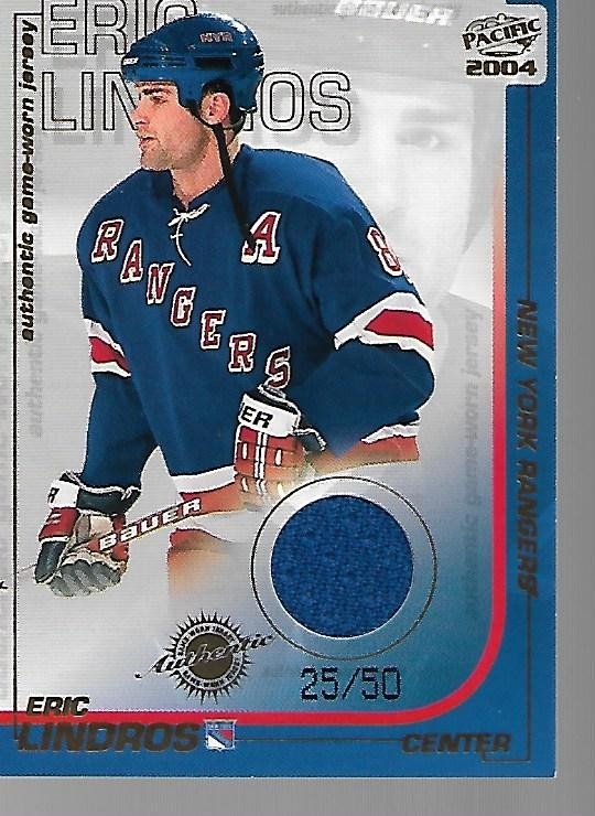 2003-04 Pacific Jerseys Gold #26 Eric Lindros - SN #25/50