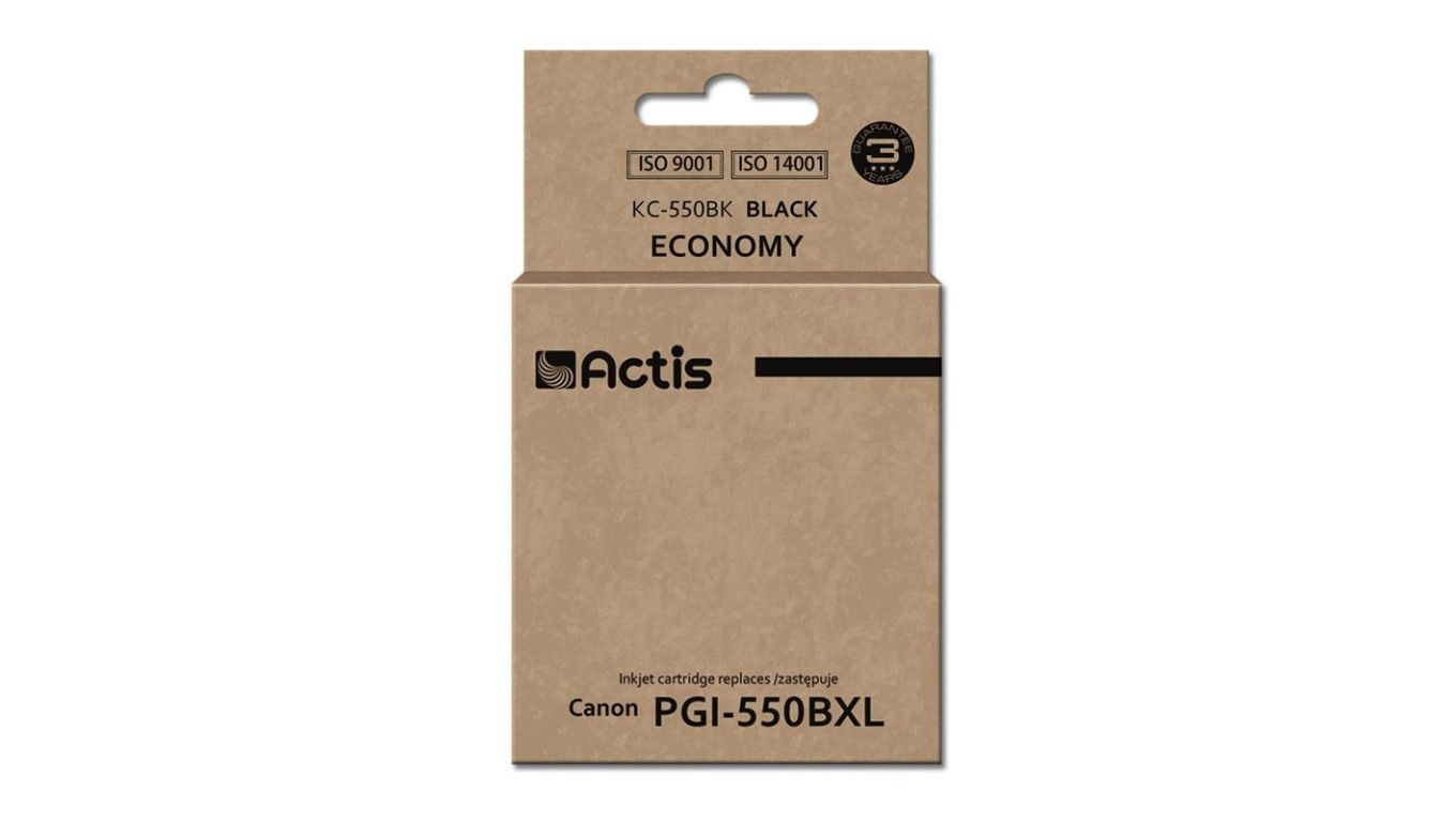 Tusz ACTIS KC-550Bk zamiennik Canon PGI-550BK Standard 23 ml czarny 2790₽