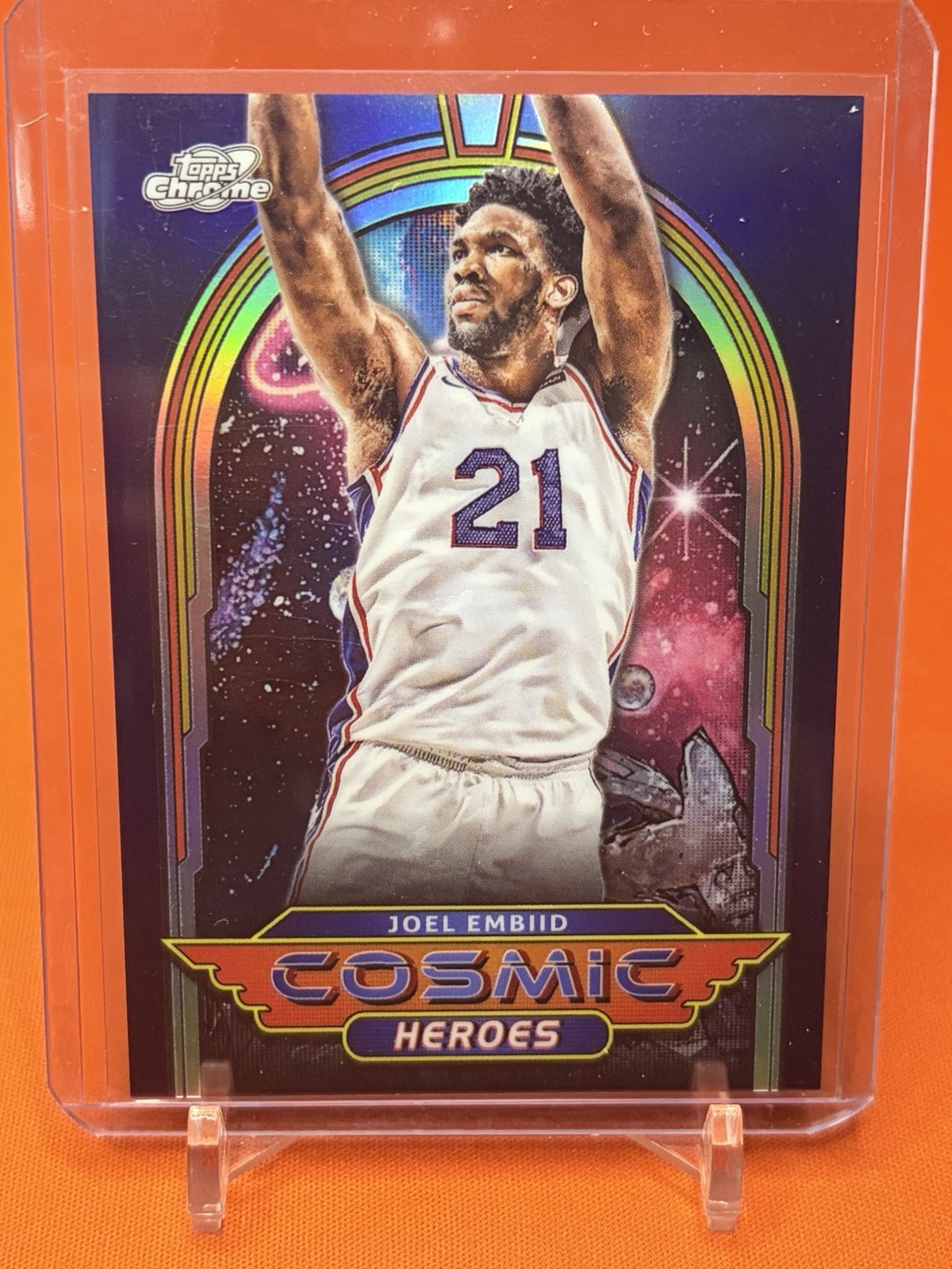 2023-24 Topps Cosmic Chrome - Cosmic Heroes Joel Embiid #CH-11