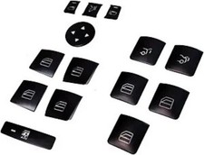 Black Interior Door Armrest Window Switch Button Trim Cover Repla Color: Black