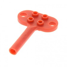 1X Lego Key Wind-Up Motor Red Double Square Drive Motor 577 5004 BB0047