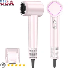 Fast Drying Ionic Hair Dryer W/ Diffuser Curly Hair Whisper Quiet Design New