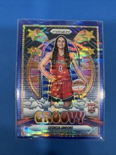 2025 Panini Prizm WNBA GEORGIA AMOORE RC #3 GROOVY -  MYSTICS - Blue Pulsar /199