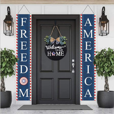 Seasonal Interchangeable Welcome Sign for Front Door Decor