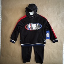 Toddlers 4 Black NBA Basketball Hoodie Jogger Sweat Pant 2pc Set NWT