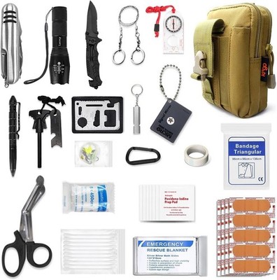 Kitgo Camping Emergency Tourniquet Survival Kit Safety First Aid Kit with Pro...