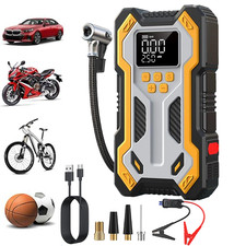 Car Jump Starter with Air Compressor 6000mAh Battery Jumper Box Charger Booster