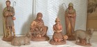 Vtg 14 Pc Holland Mold Ceramic Nativity w Jeweled Wise Men Hnd Ptd Large 1965 — photo 4