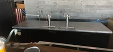 Beverage-Air DD78HC-1-B (2) Double Tap Kegerator Beer Dispenser - Black, (4) 1/2