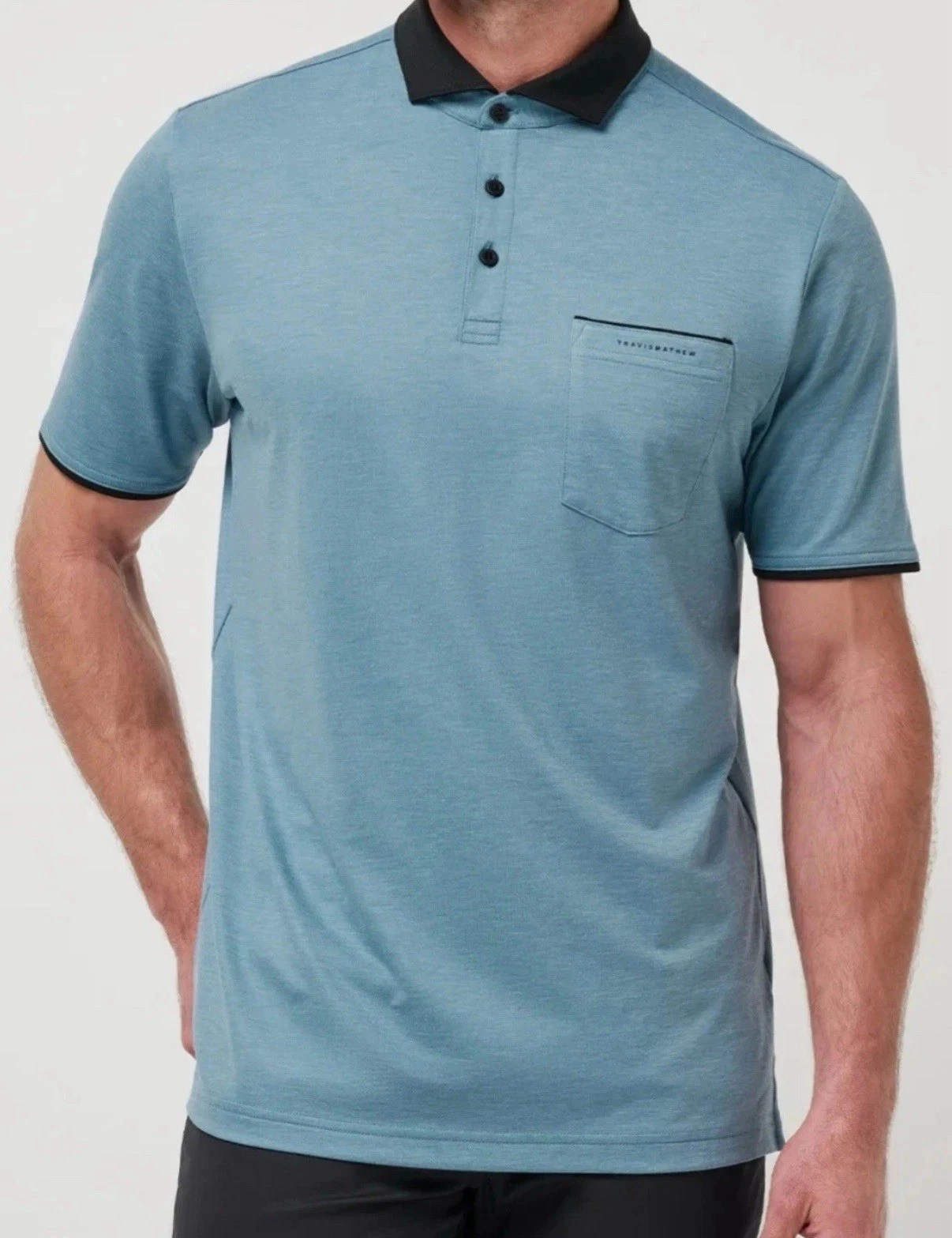 Travis Mathew Blue Featherweight Golf Polo Shirt Heater Men’s New S M L XL XXL
