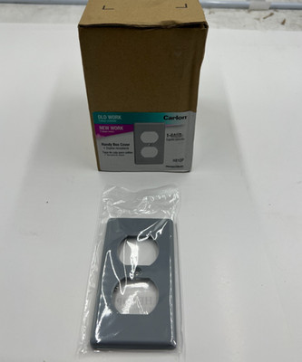 (QTY 25) Carlon Thomas&Betts HB1DP 1-Gang Duplex Handy Electrical Box Cover