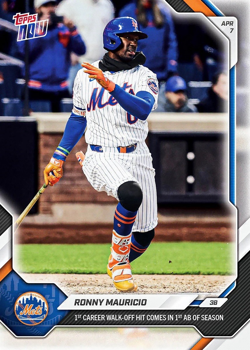 Ronny Mauricio 1st Walk Off 1st Hit Of Season 2026 MLB Topps NOW