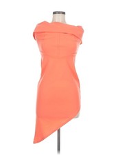 NWT PrettyLittleThing Women Orange Cocktail Dress 8