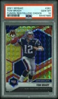 Tom Brady 2021 Mosaic Choice Fusion Red and Yellow Prizm #281 48/80 PSA 10