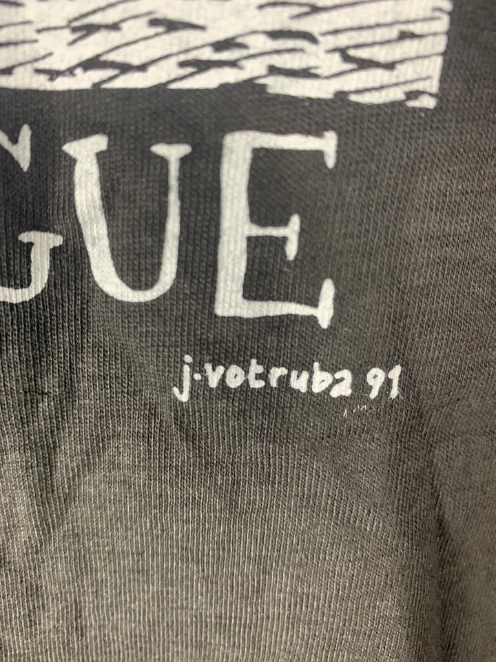 Vintage W.A. Camisa Mozart Praga Jiri Votruba Divertida Explosiva 1991 Arte Praha Talla XL Foto 3 de 4