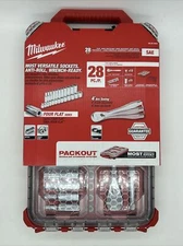Milwaukee 48-22-9481 3/8” Ratchet SAE Mechanics Tool Set w/ Packout Case - 28pc