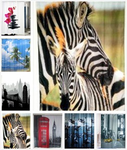 180x180cm Textil Dusch Vorhang Bad Vorhang Badezimmer Vorhang incl