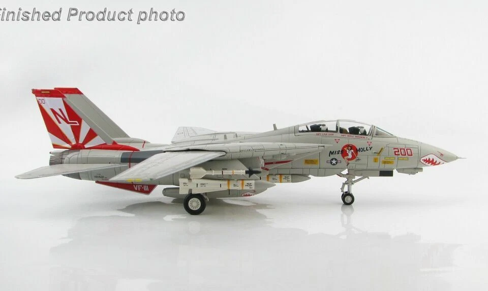 Modelo fundido a presión 1:72 HM Grumman F-14A Tomcat "Miss Molly" USS Carl Vinson Fighter Foto 2 de 4