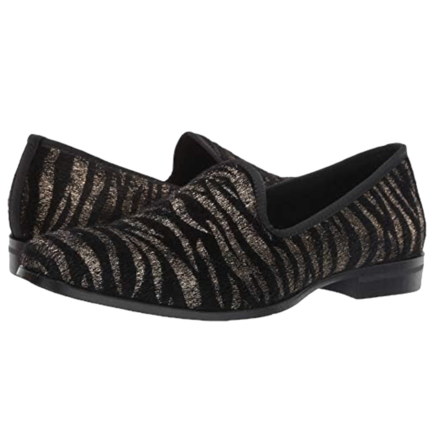 PANTOFOLA D’ORO Mocassini da fumo Stacy Adams uomo 14 M Sultan Tiger nero oro capelli di cavallo slip on