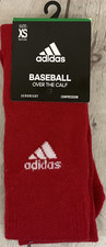 Adidas Youth Baseball Over the Calf AreoReady Compression Socks Extra Small Red