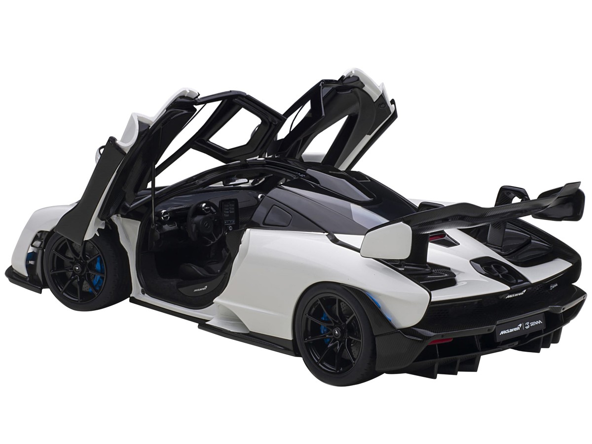 Mclaren Senna Vision Pure White and Black 1/18 Model Car by