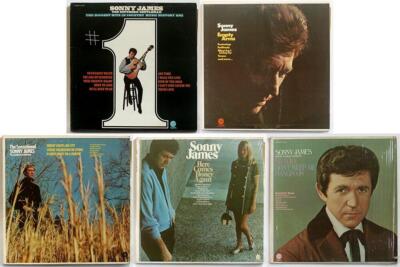 SONNY JAMES 5 LPs #1, Empty Arms, The Sensational, Here Comes Honey Again, My Lo