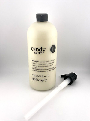 Philosophy Candy Cane Improved Formula Hydrating shower Gel 32 Oz New W/Pump