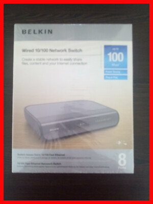 Belkin, Switch, Network Switch, Hub 8 Port Switch, Netzwerk Hub