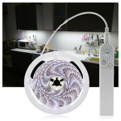 5V LED Stripe mit PIR-Bewegungsmelder Lichtband Streifen Batteriebetrieb Band DE
