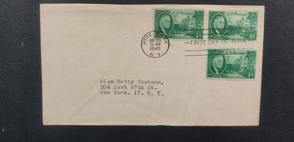 USA, Enveloppe Timbre Premier Jour 1945 FDC Franklin D. Roosevelt - Photo 1/1