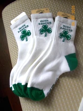 3 New Pair For Bare Feet Brand Irish Dancer Cotton/Nylon Socks Size 9-11