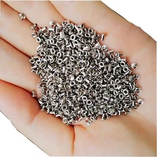 1mm Solid Brass Grommets Tiny Grommets Eyelets Self Backing for Bead Cores Cl...