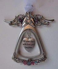 W2 Fill your days with love laughter ANGEL BLESSINGS 3d ORNAMENT ganz