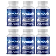 Memoria Nutritional Support Supplement for Memory & Brain Health - 6 Pack