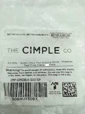 The Cimple co 3 GHz Quad 4 Port Ground Block- Weather Seal Coax Cable