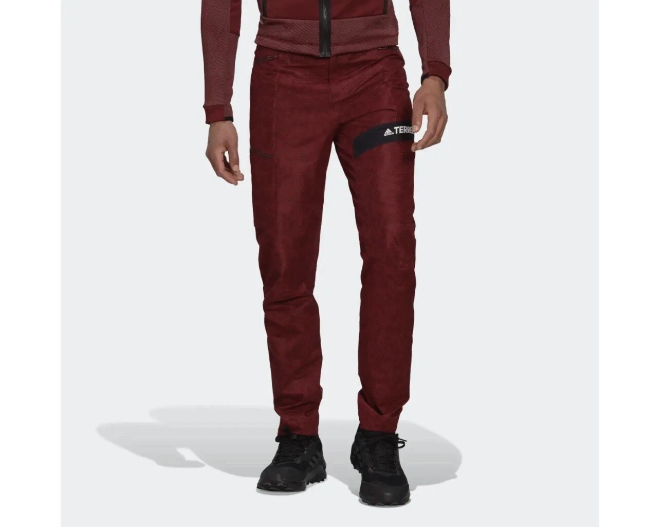 adidas men TERREX Techrock RAIN.RDY Pants Size 34 HE2276