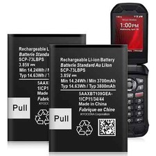 NEW Replacement Battery for Kyocera DuraXV Extreme E4810 SCP-73LBPS 3800mAh 2pc