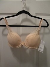 CHANTELLE FESTIVITE LACE PLUNGE BRA IN NUDE BLUSH STYLE 3682 NEW