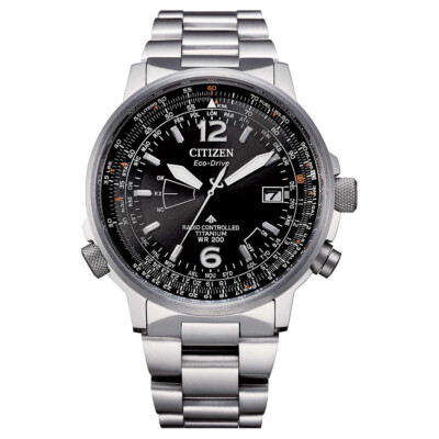 Citizen Pilot Super Titanium Eco-Drive Radio Controlled CB0230-81E