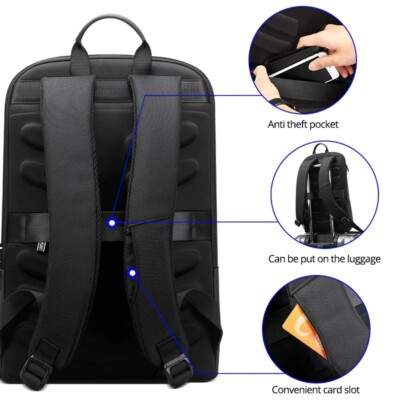 BOPAI Slim Laptop Backpack Men 15.6 Inch Pack Office Work Women 