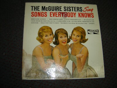 The McGuire Sisters - Sing Songs Everybody Knows 1962 USA Mono Orig. G/E