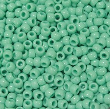 Sage 9x6mm Pony Beads 500pc for crafts hair kandi jewelry made in USA