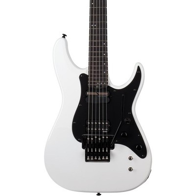 Schecter Sun Valley Super Shredder Floyd Rose Guitar Gloss White Black Pickguard